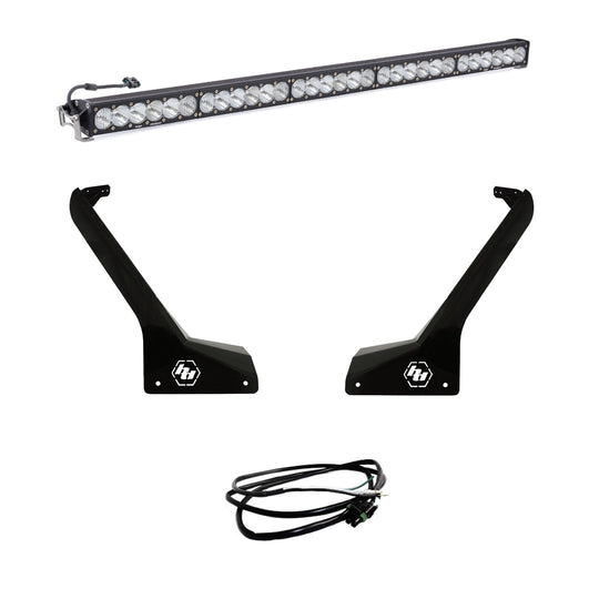 Jeep JL/JT Roof Bar LED Light Kit 50 Inch OnX6+ w/Upfitter Baja Designs - Image 1
