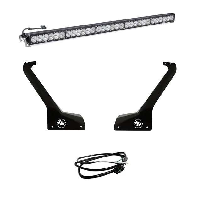 Jeep JL/JT Roof Bar LED Light Kit 50 Inch OnX6+ w/Upfitter Baja Designs - Image 1