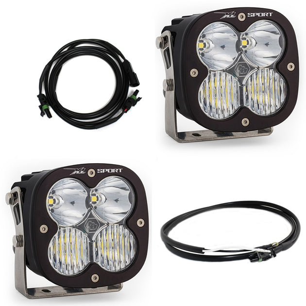 Jeep JL/JT Rubicon Steel Bumper LED Light Kit XL Sport w/Upfitter Baja Designs - Image 1