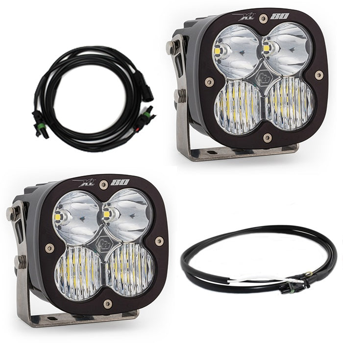Jeep JL/JT Rubicon Steel Bumper LED Light Kit XL 80 w/Upfitter Baja Designs - Image 1