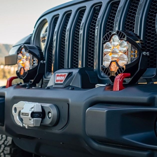 Jeep JL/JT Rubicon Steel Bumper LED Light Kit LP6 Baja Designs - Image 1