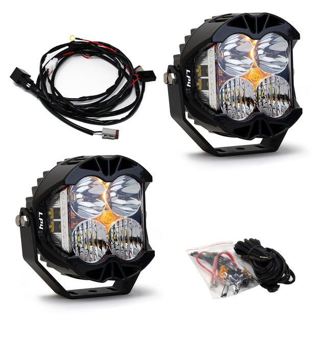 Jeep JL/JT Rubicon Steel Bumper LED Light Kit LP4 Baja Designs - Image 1