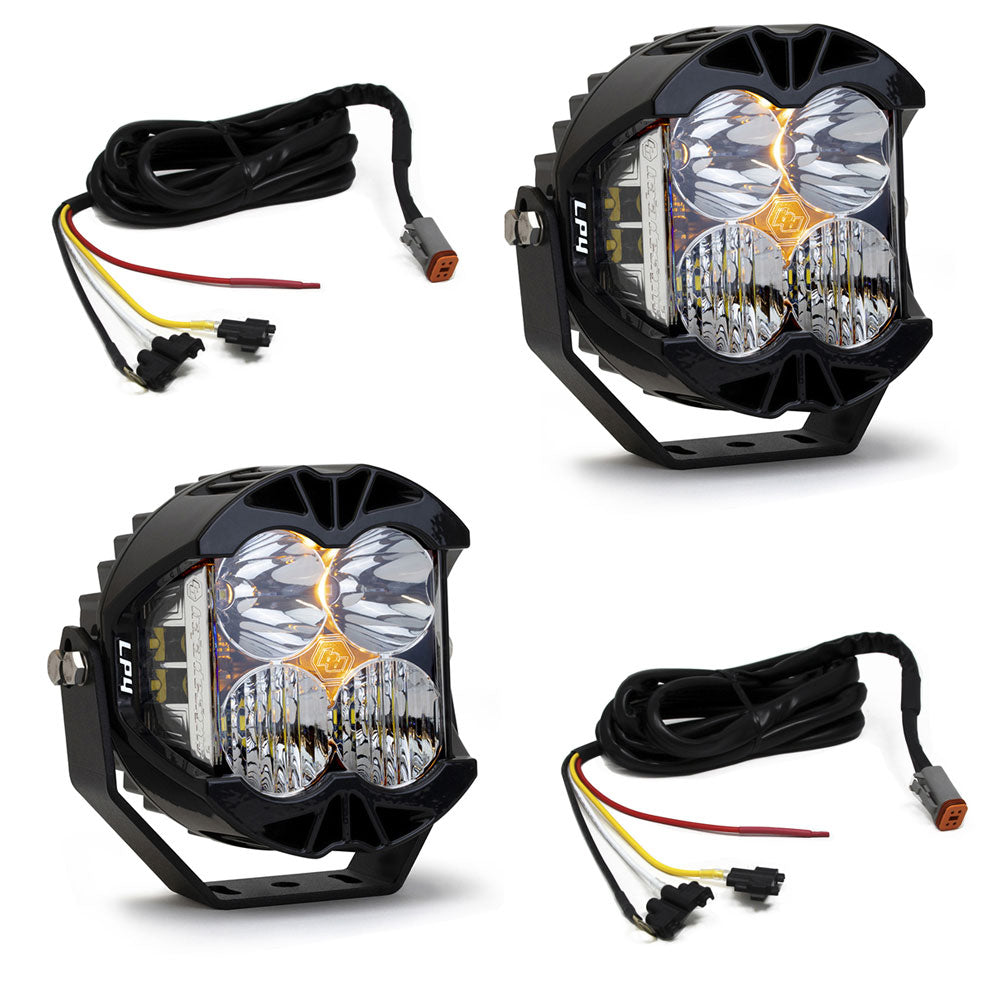 Jeep JL/JT Rubicon Steel Bumper LED Light Kit LP4 w/Upfitter Baja Designs - Image 1