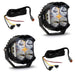 Jeep JL/JT Rubicon Steel Bumper LED Light Kit LP4 w/Upfitter Baja Designs - Image 1