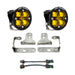 Jeep JL Fog Light Squadron-R SAE 18-Pres Wrangler JL Sport/Sport-S Fog Pocket Kit Baja Amber Baja Designs - Image 1