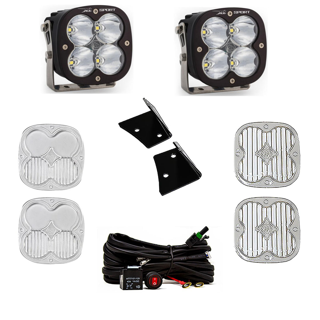 Jeep JK XL Sport Spot A-Pillar Kit Baja Designs - Image 1