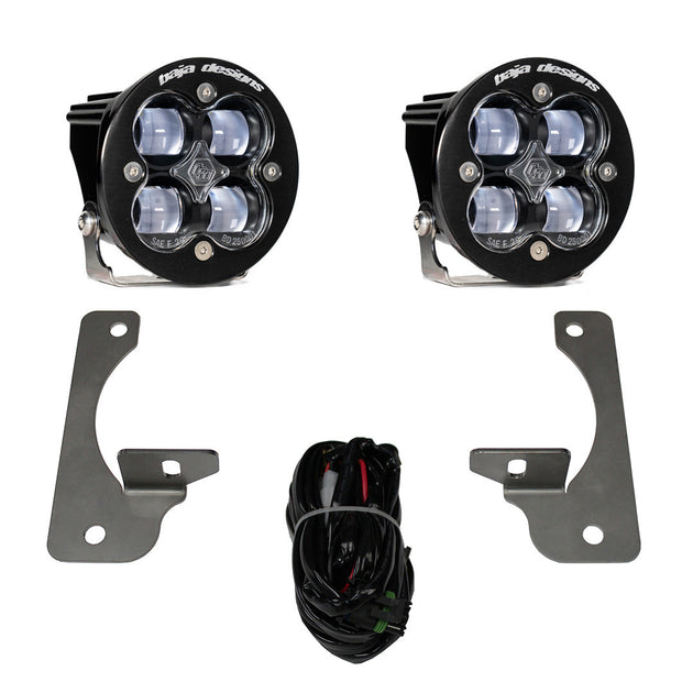 Jeep JK Squadron-R SAE Fog Pocket Light Kit Premium Bumper (Clear)-Jeep 2007-09 Wrangler JK Baja Designs - Image 1