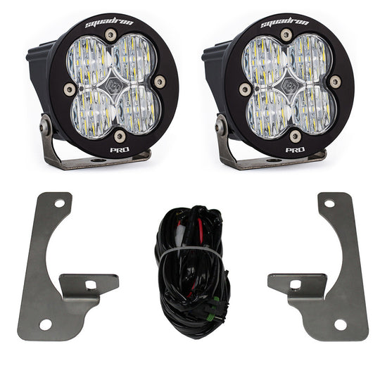 Jeep JK Squadron-R Pro Fog Pocket Light Kit Premium Bumper (Clear)-Jeep 2007-09 Wrangler JK Baja Designs - Image 1