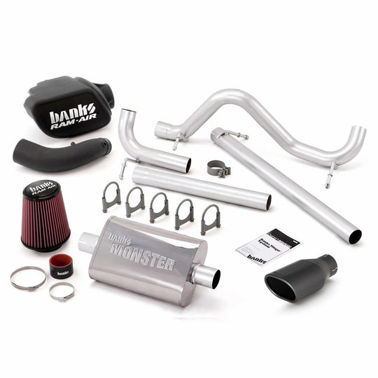 Stinger Bundle Power System No AutoMind W/Single Exit Exhaust Black Tip 07-11 Jeep 3.8L Wrangler JK Unlimited 4 Door Banks Power - Image 1