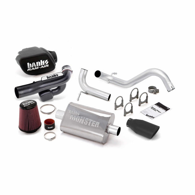 Stinger Bundle Power System No AutoMind W/Single Exit Exhaust Black Tip 12-18 Jeep 3.6L Wrangler JK All 2 Door Banks Power - Image 1