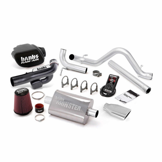Stinger Bundle Power System W/AutoMind Single Exit Exhaust Chrome Tip 12-14 Jeep 3.6L Wrangler All 4 Door Banks Power - Image 1