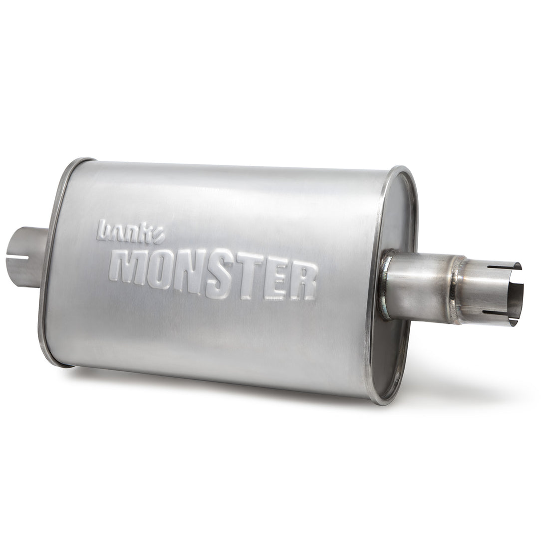 Stainless Steel Exhaust Muffler 2.5 Inch Inlet and Outlet W/adapter 91-99 Jeep 4.0L Banks Power - Image 1
