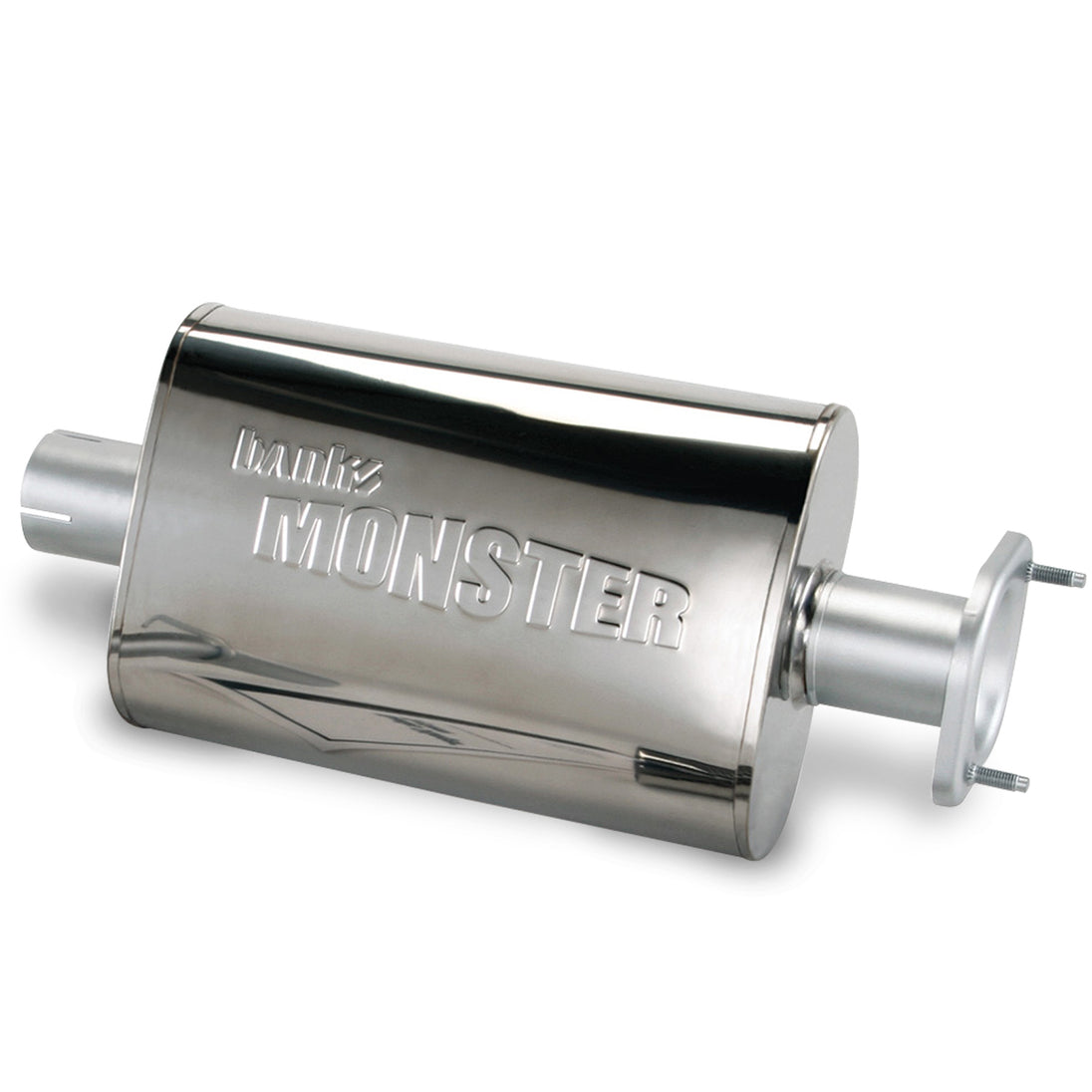 Stainless Steel Exhaust Muffler 2.5 Inch Inlet and Outlet W/adapter 04-06 Jeep 4.0L Banks Power - Image 1