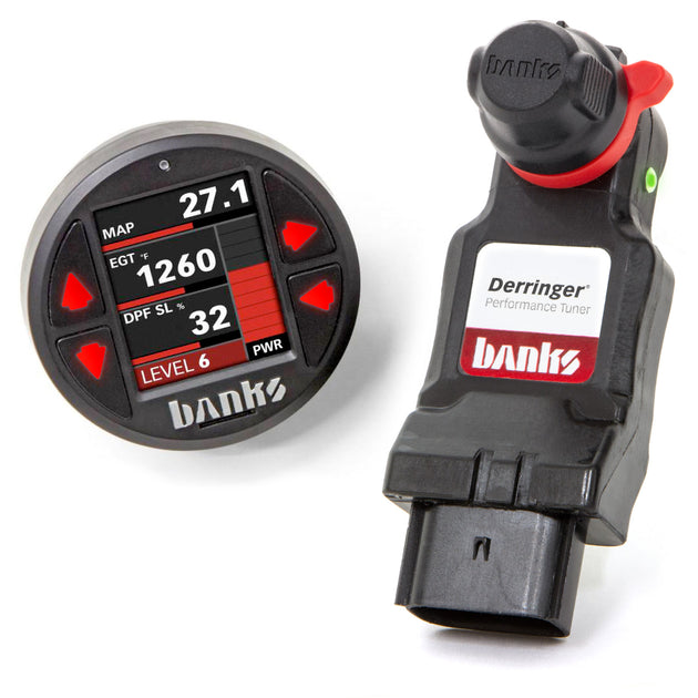 Derringer Tuner w/SuperGauge includes ActiveSafety and Banks iDash 1.8 SuperGauge for 14-18 Ram 1500 3.0L EcoDiesel and 14-17 Grand Cherokee 3.0L EcoDiesel Banks Power - Image 1