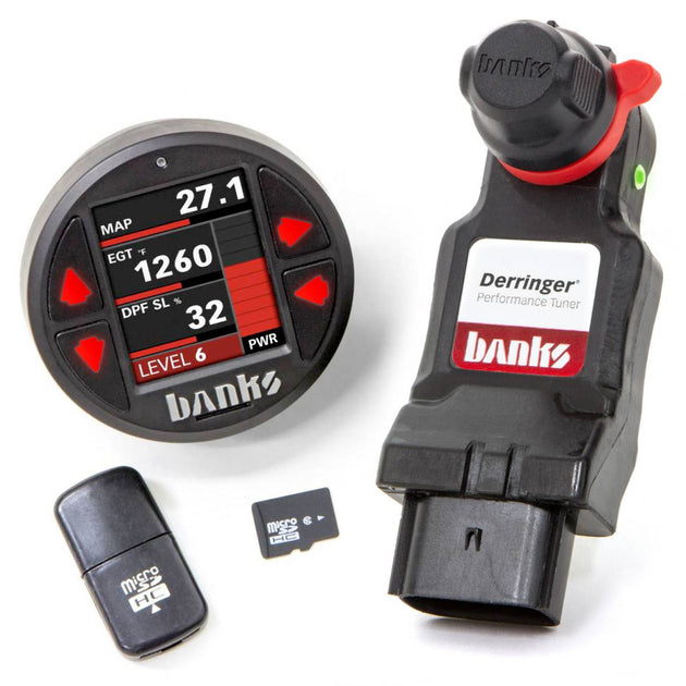 Derringer Tuner w/DataMonster includes ActiveSafety and Banks iDash 1.8 DataMonster for 14-18 Ram 1500 3.0L EcoDiesel and Grand Cherokee 3.0L EcoDiesel Banks Power - Image 1