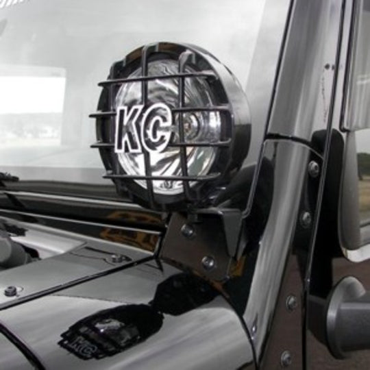 Bracket/Mount Set Pillar Jeep Wrangler JK KC HiLiTES - Image 3
