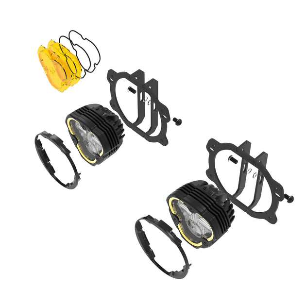 KC Flex Era 3 LED DM SAE Fog 2- Light Master Kit 07-23 Jeep JK JL JT Plastic Bumper KC HiLiTES - Image 2
