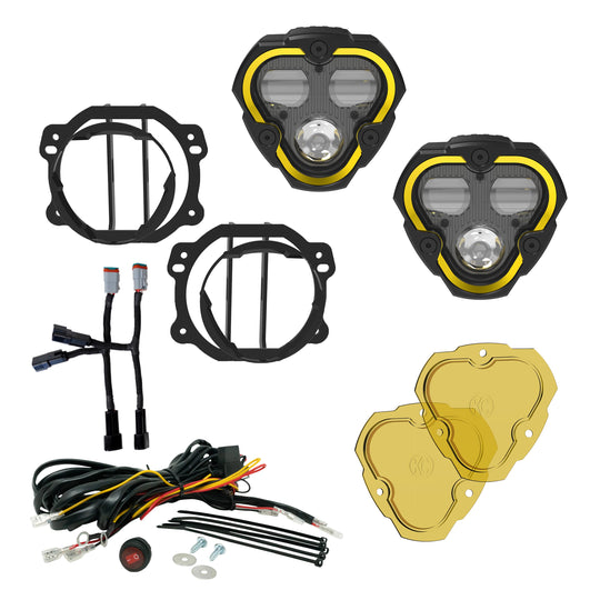 KC Flex Era 3 LED DM SAE Fog 2- Light Master Kit 07-23 Jeep JK JL JT Plastic Bumper KC HiLiTES - Image 17