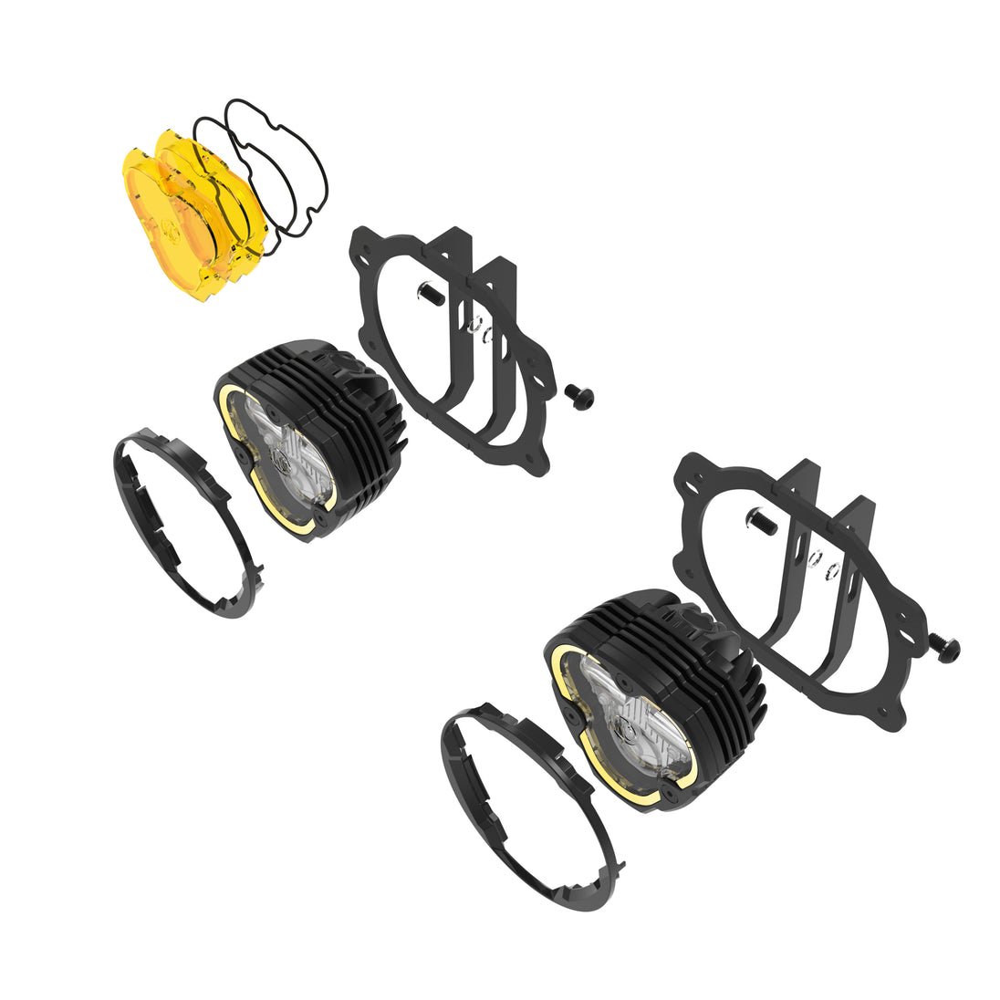 KC Flex Era 3 LED DM SAE Fog 2- Light Master Kit 07-23 Jeep JK JL JT Plastic Bumper KC HiLiTES - Image 24