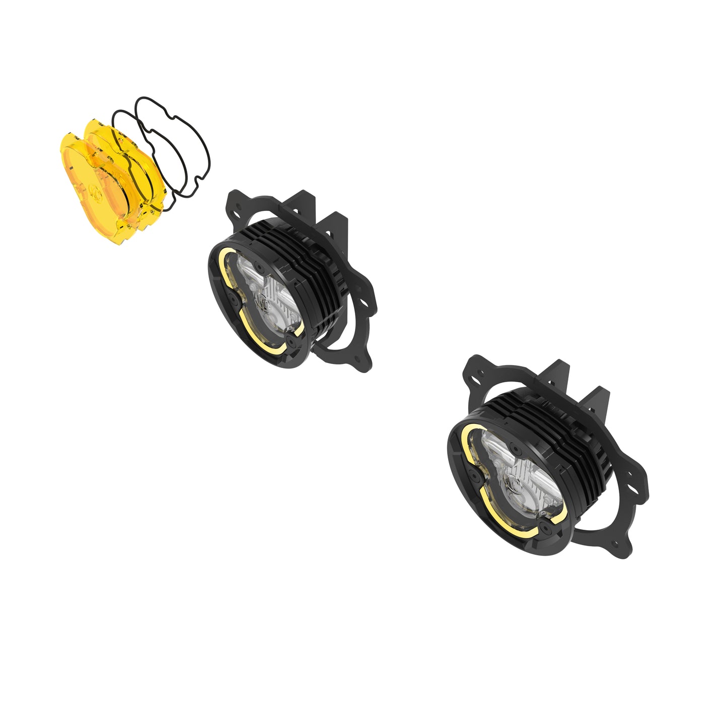 KC Flex Era 3 LED DM SAE Fog 2- Light Master Kit 07-23 Jeep JK JL JT Plastic Bumper KC HiLiTES - Image 27