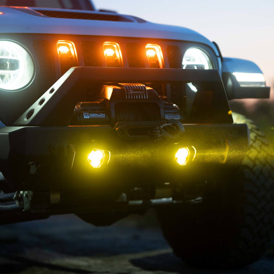 KC Flex Era 3 LED DM SAE Fog 2- Light Master Kit 10-24 Jeep JK JL JT Aftermarket KC HiLiTES - Image 14
