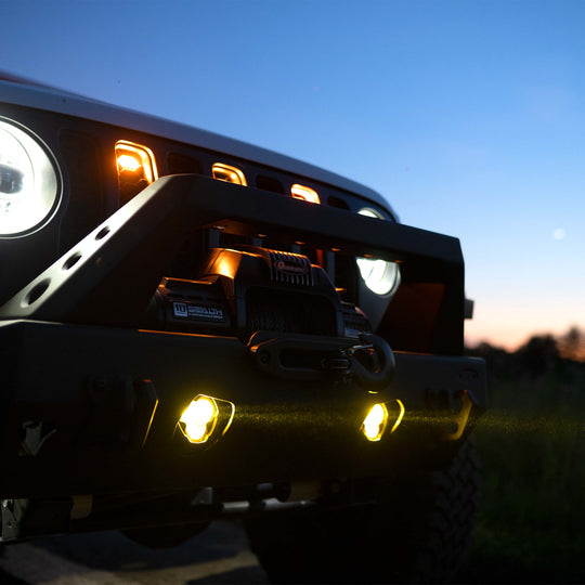 KC Flex Era 3 LED DM SAE Fog 2- Light Master Kit 10-24 Jeep JK JL JT Aftermarket KC HiLiTES - Image 24