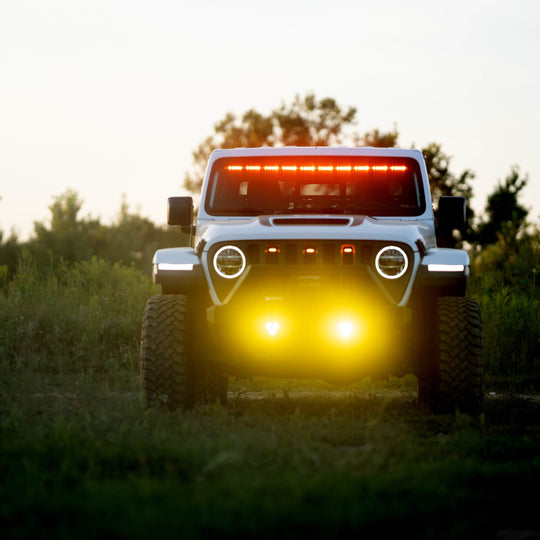 KC Flex Era 3 LED DM SAE Fog 2- Light Master Kit 10-24 Jeep JK JL JT Aftermarket KC HiLiTES - Image 36