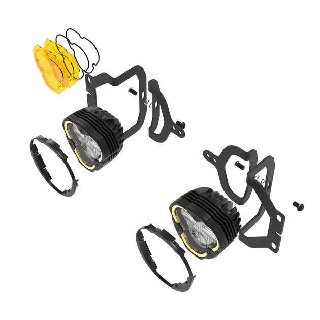 Flex Era 3 LED DM SAE Fog 2- Light Master Kt 18-24 Jeep Wrangler JL/Gladiator JT KC HiLiTES - Image 2