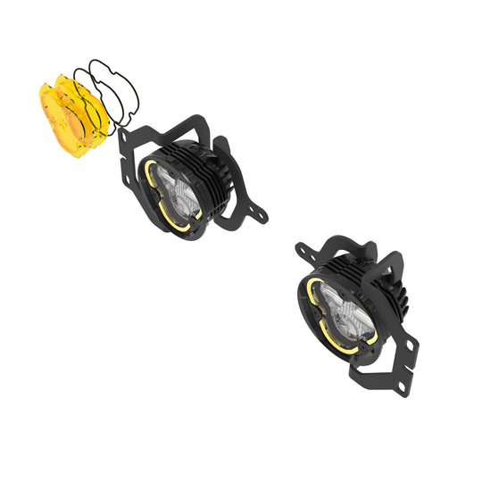 Flex Era 3 LED DM SAE Fog 2- Light Master Kt 18-24 Jeep Wrangler JL/Gladiator JT KC HiLiTES - Image 3