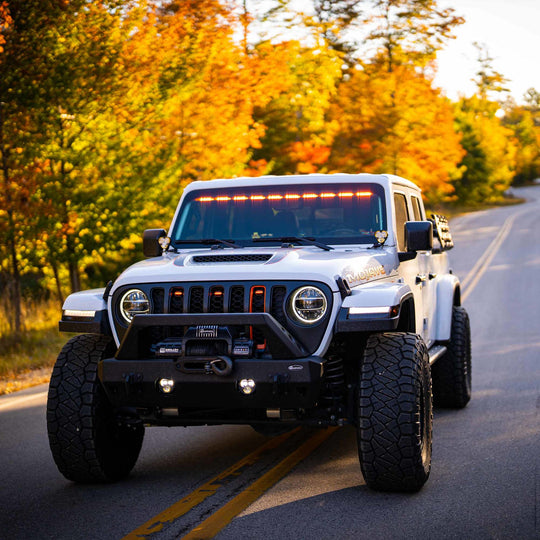KC Flex Era 3 LED DM SAE Fog 2- Light Master Kit 10-24 Jeep JK JL JT Winch Bumper KC HiLiTES - Image 14