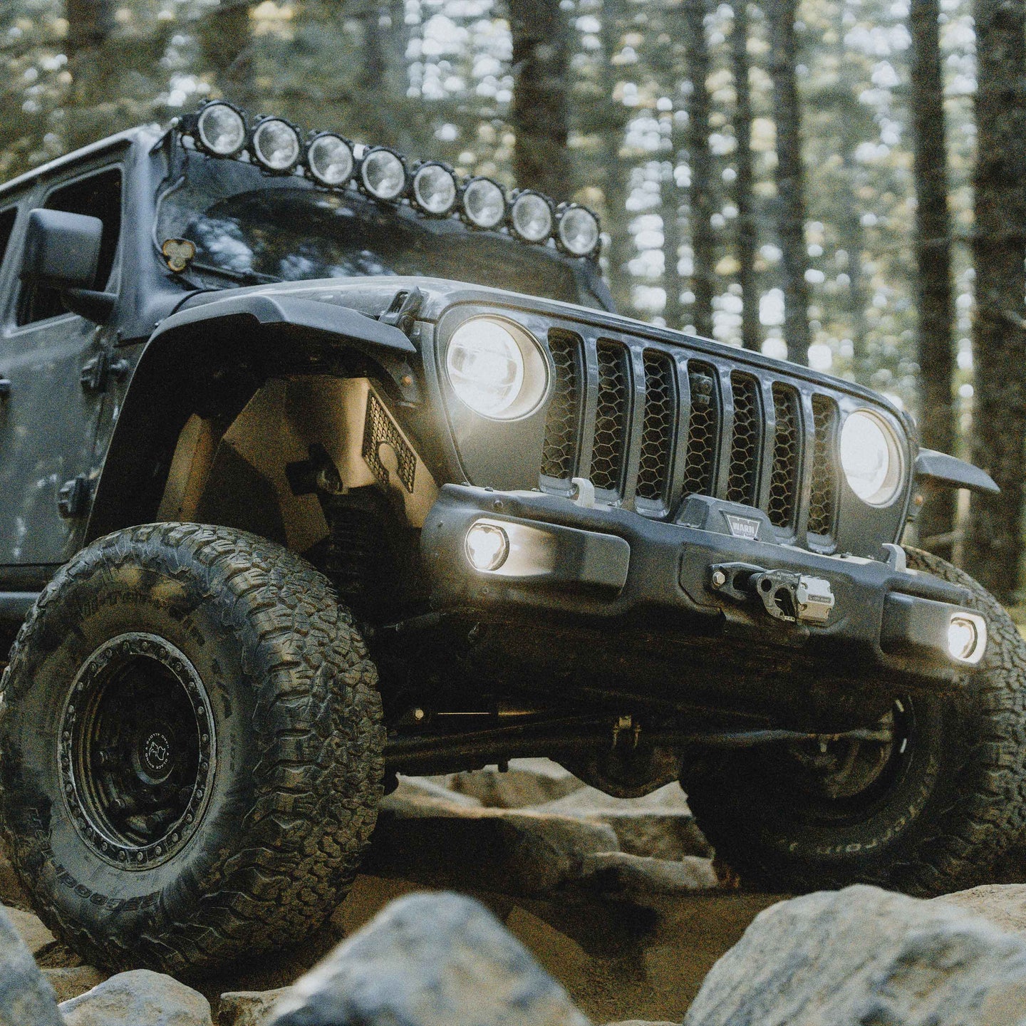 KC Flex Era 3 LED DM SAE Fog 2- Light Master Kit 10-24 Jeep JK JL JT Winch Bumper KC HiLiTES - Image 23
