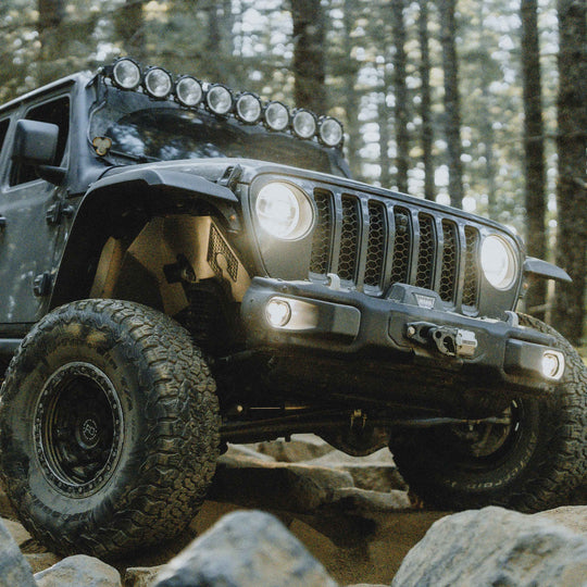 KC Flex Era 3 LED DM SAE Fog 2- Light Master Kit 10-24 Jeep JK JL JT Winch Bumper KC HiLiTES - Image 23