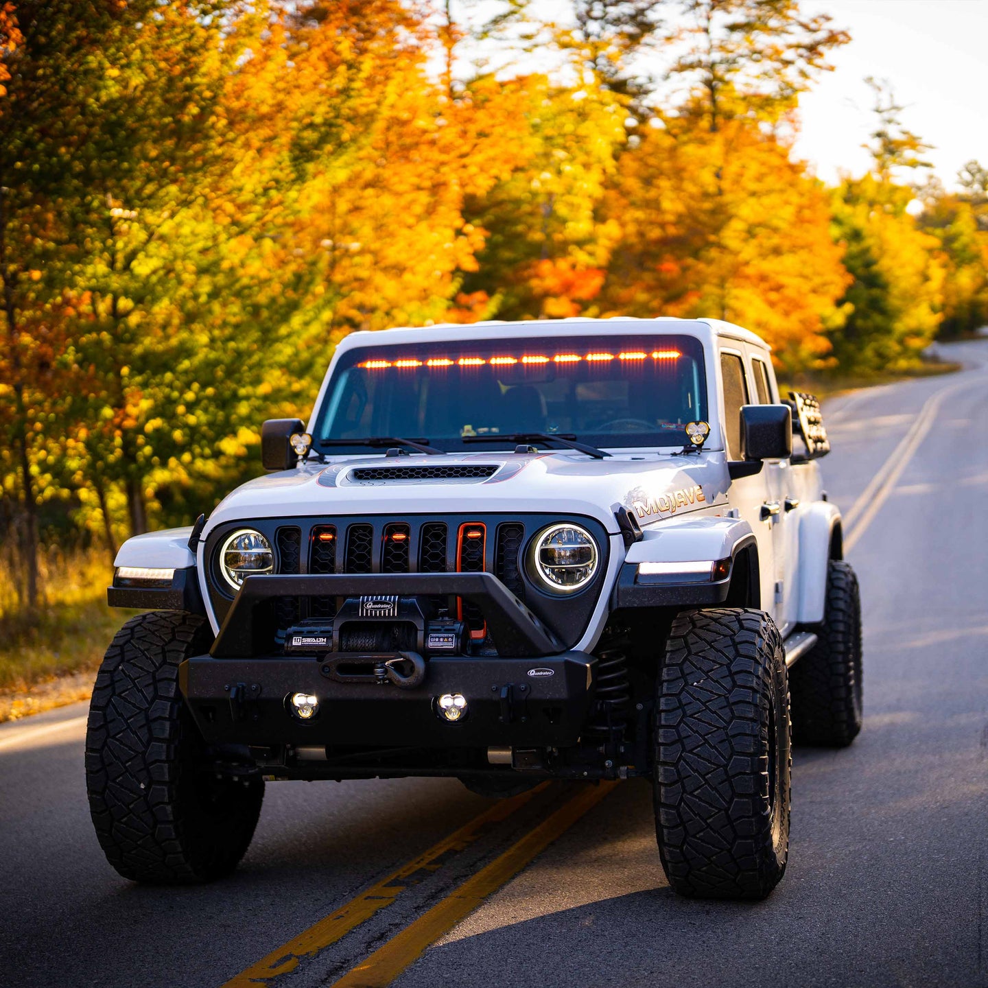 KC Flex Era 3 LED DM SAE Fog 2- Light Master Kit 10-24 Jeep JK JL JT Winch Bumper KC HiLiTES - Image 29