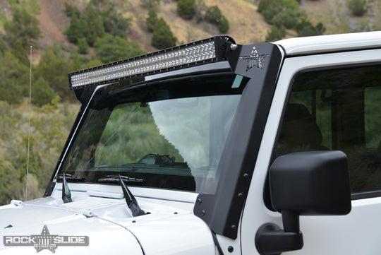 Jeep JK 50 Inch LED A-Pillar Brackets for 07-18 Wrangler JK Rock Slide Engineering - Image 1