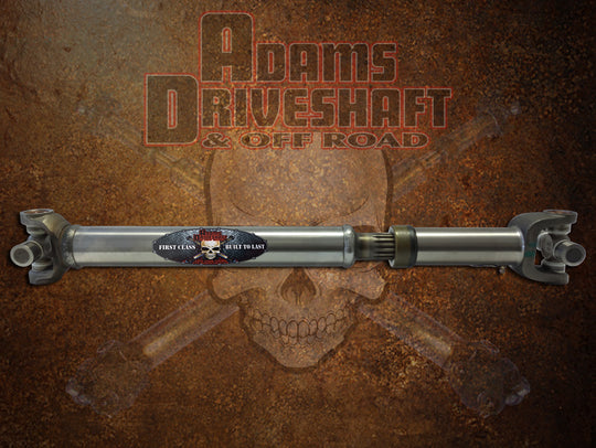 Adams Driveshaft CJ Rear Slip N Stub 1310 Driveshaft Heavy Duty Series Greasable U-Joints - Image 1