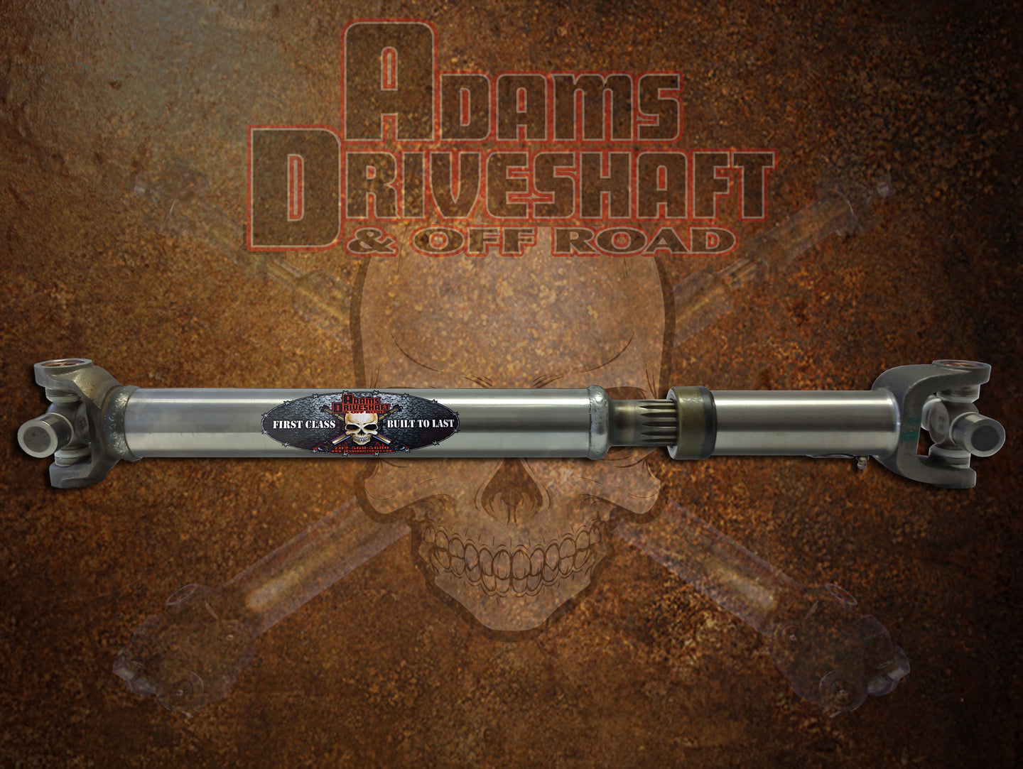 Adams Driveshaft CJ Rear Slip N Stub 1310 Driveshaft Extreme Duty Series Solid U-Joints - Image 1