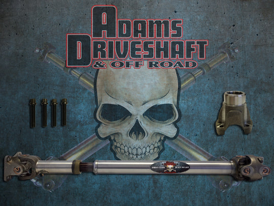 Adams Driveshaft JK Front 1310 CV Driveshaft Solid U-Joints Extreme Duty Series - Image 1
