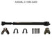 JK Rear 1310 CV Greaseable Driveshaft 4 Door Adams Driveshaft - Image 4