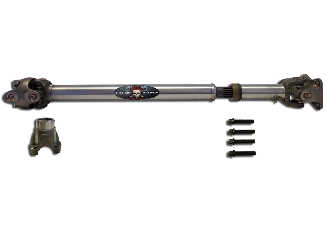 JL Front 1310 Solid CV Driveshaft with Flange 2 or 4 Door (Rubicon - Sport - Sahara) Adams Driveshaft - Image 1