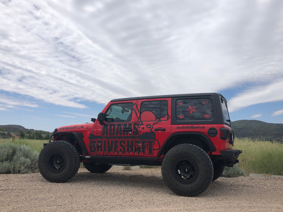 JL Rear 1310 Solid CV Driveshaft 2 Door (Sport - Sahara) Pinion Yoke Style Adams Driveshaft - Image 4