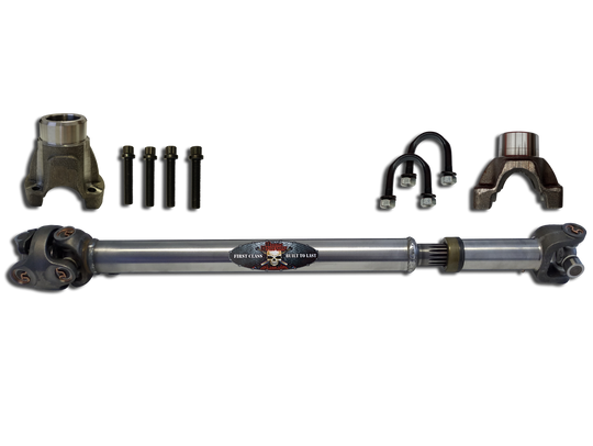 JL Rear 1310 Solid CV Driveshaft 4 Door (Sport - Sahara) Pinion Yoke Style Adams Driveshaft - Image 1