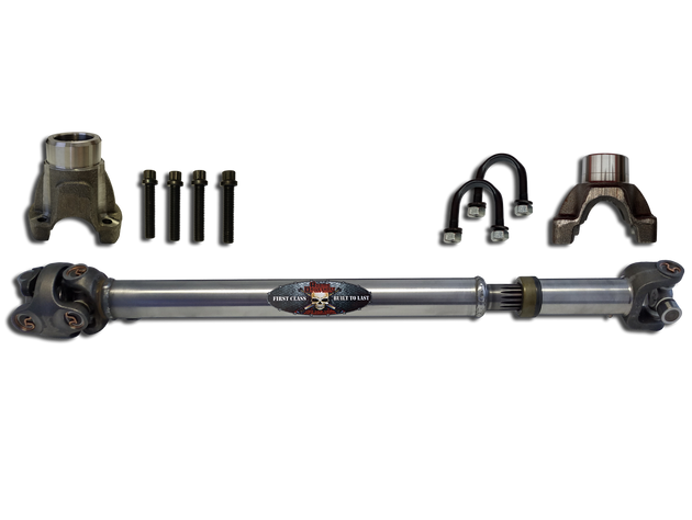 JL Rear 1310 Solid CV Driveshaft 4 Door (Sport - Sahara) Pinion Yoke Style Adams Driveshaft - Image 1