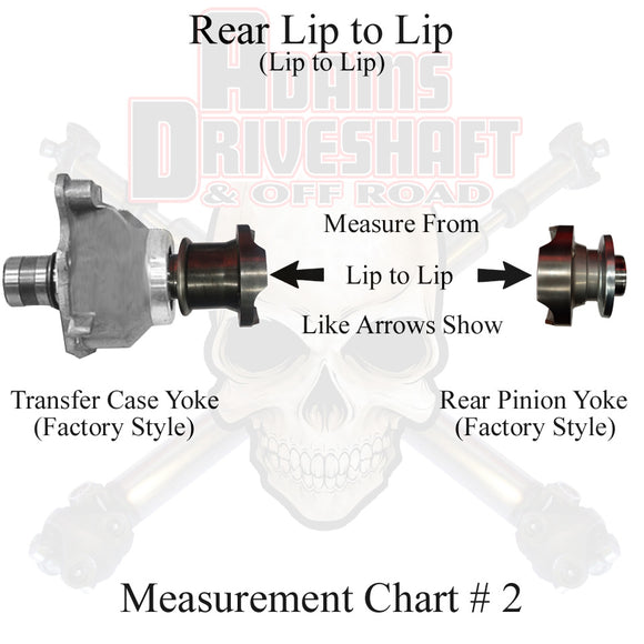 JL Rear 1310 Solid CV Driveshaft 4 Door (Sport - Sahara) Pinion Yoke Style Adams Driveshaft - Image 3