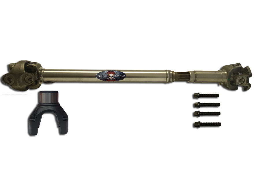 JL Front 1350 Solid CV Driveshaft (Half Round) (Rubicon - Sport - Sahara) Adams Driveshaft - Image 1