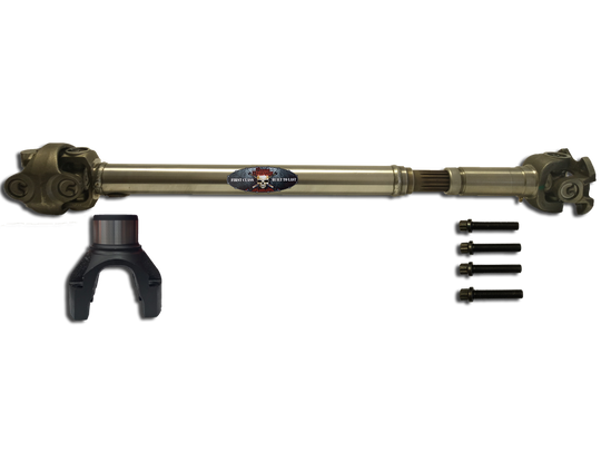 JL Front 1350 Solid CV Driveshaft (Half Round) (Rubicon - Sport - Sahara) Adams Driveshaft - Image 1