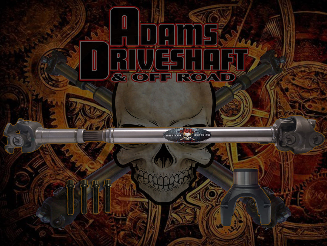 JT Front 1350 Solid CV Driveshaft (Half Round) (Rubicon - Sport - Overland) Adams Driveshaft - Image 2