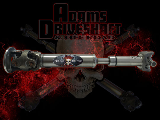 Adams Driveshaft LJ Rubicon Rear 1310 CV Driveshaft With 1330 Rear Pinion Extreme Duty Series - Image 1