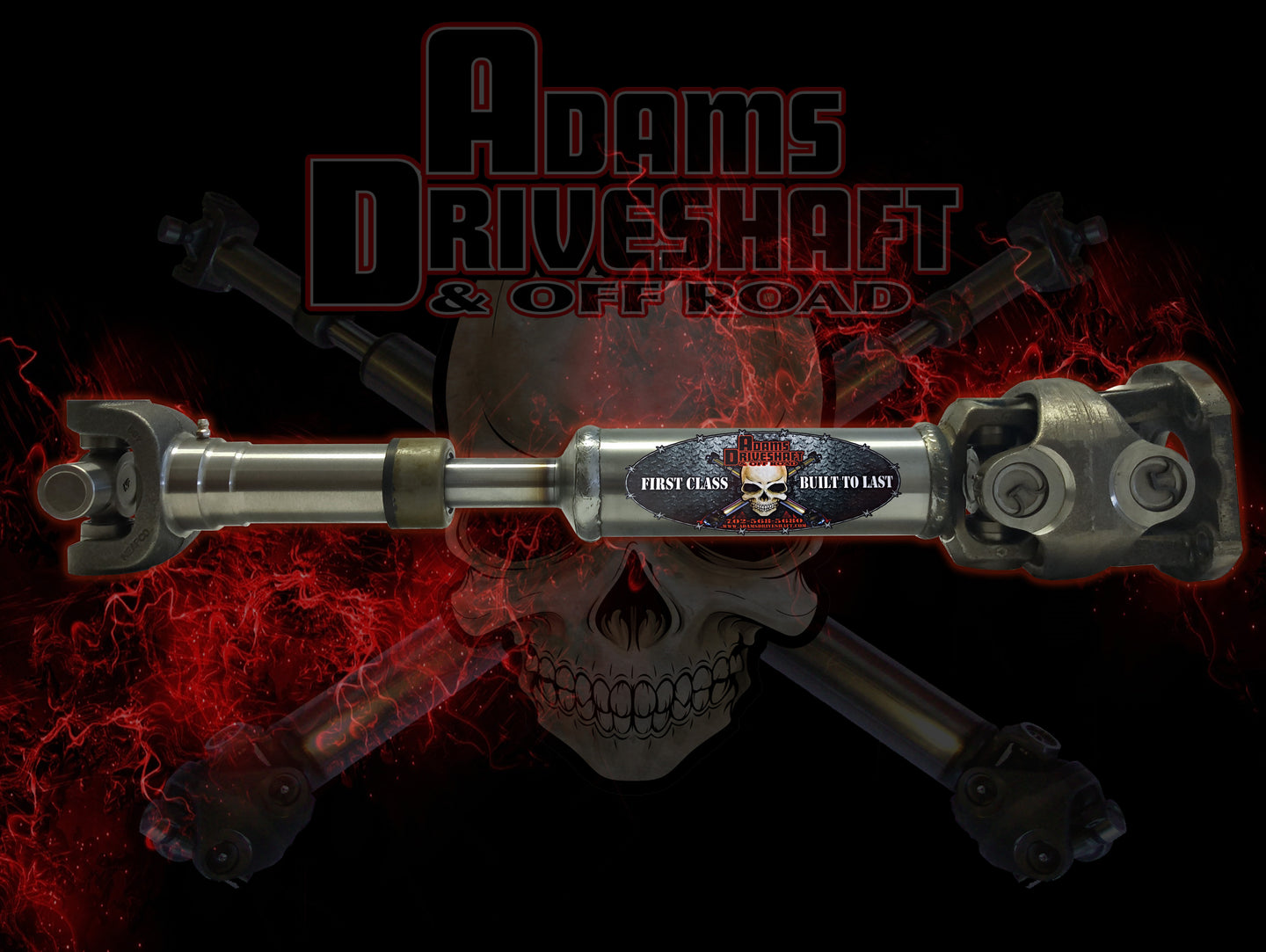 Adams Driveshaft Jeep LJ Rubicon Rear 1350 CV Driveshaft Extreme Duty Series - Image 1