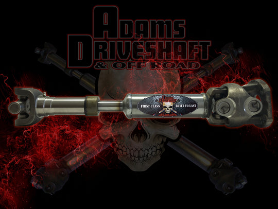 Adams Driveshaft Jeep TJ Rubicon Rear 1350 CV Driveshaft Extreme Duty Series - Image 1