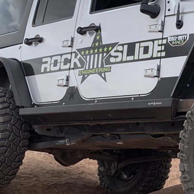 JK 4 Door Step Slider Rocker Guards Rock Slide Engineering - Image 1